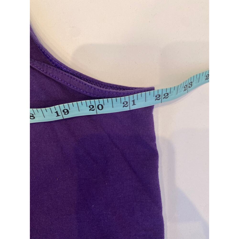 Vintage 1980’s Jazzercise Purple Tank Top Sz XL Women’s Graphic Print Hipster - Picture 7 of 10